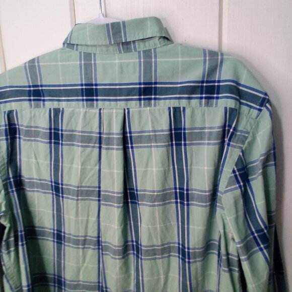 Old Navy Shirt Men L Everyday Shirt Slim Fit Long Sleeve Button Up Plaid - Picture 13 of 15